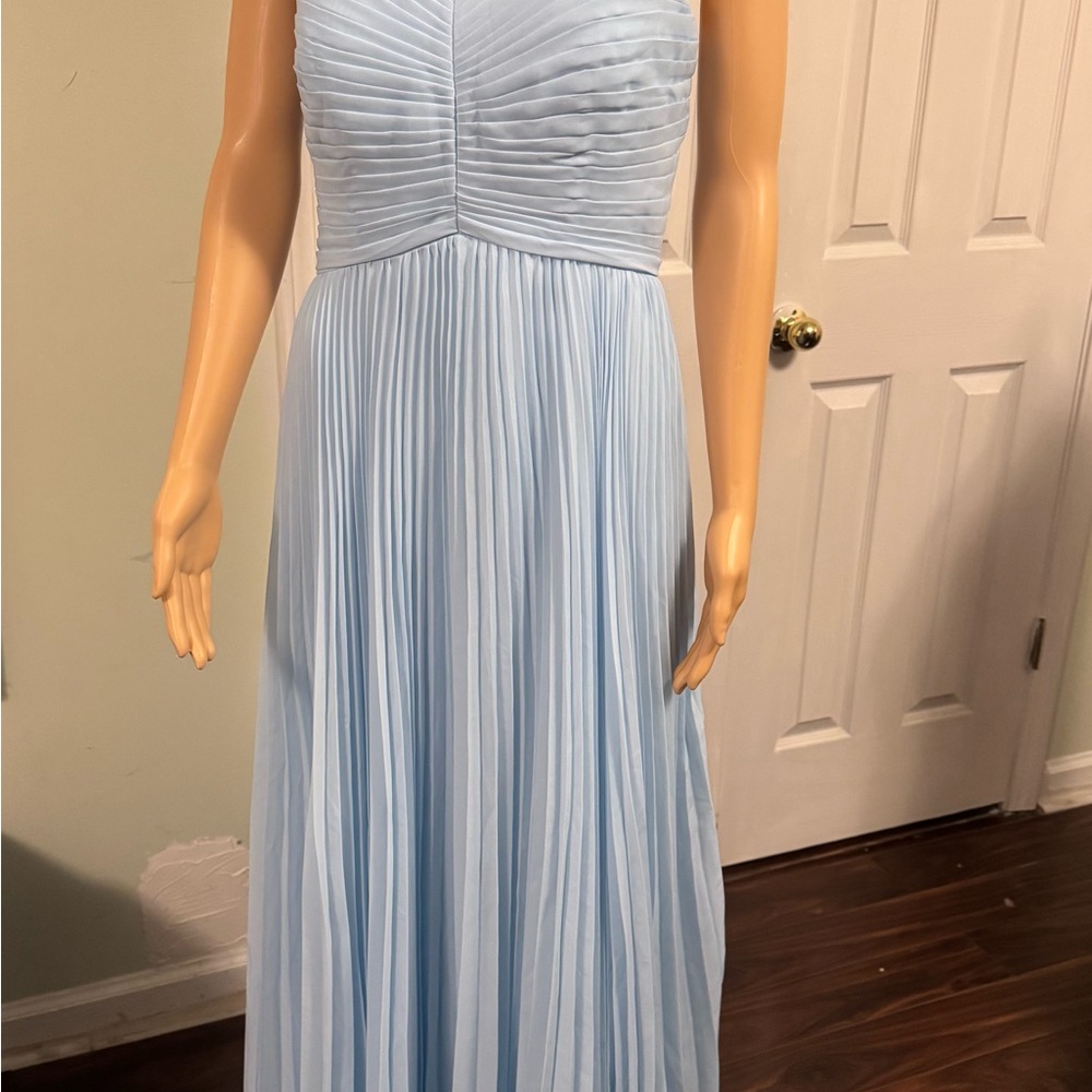 Chic Light Blue Maxi Dress